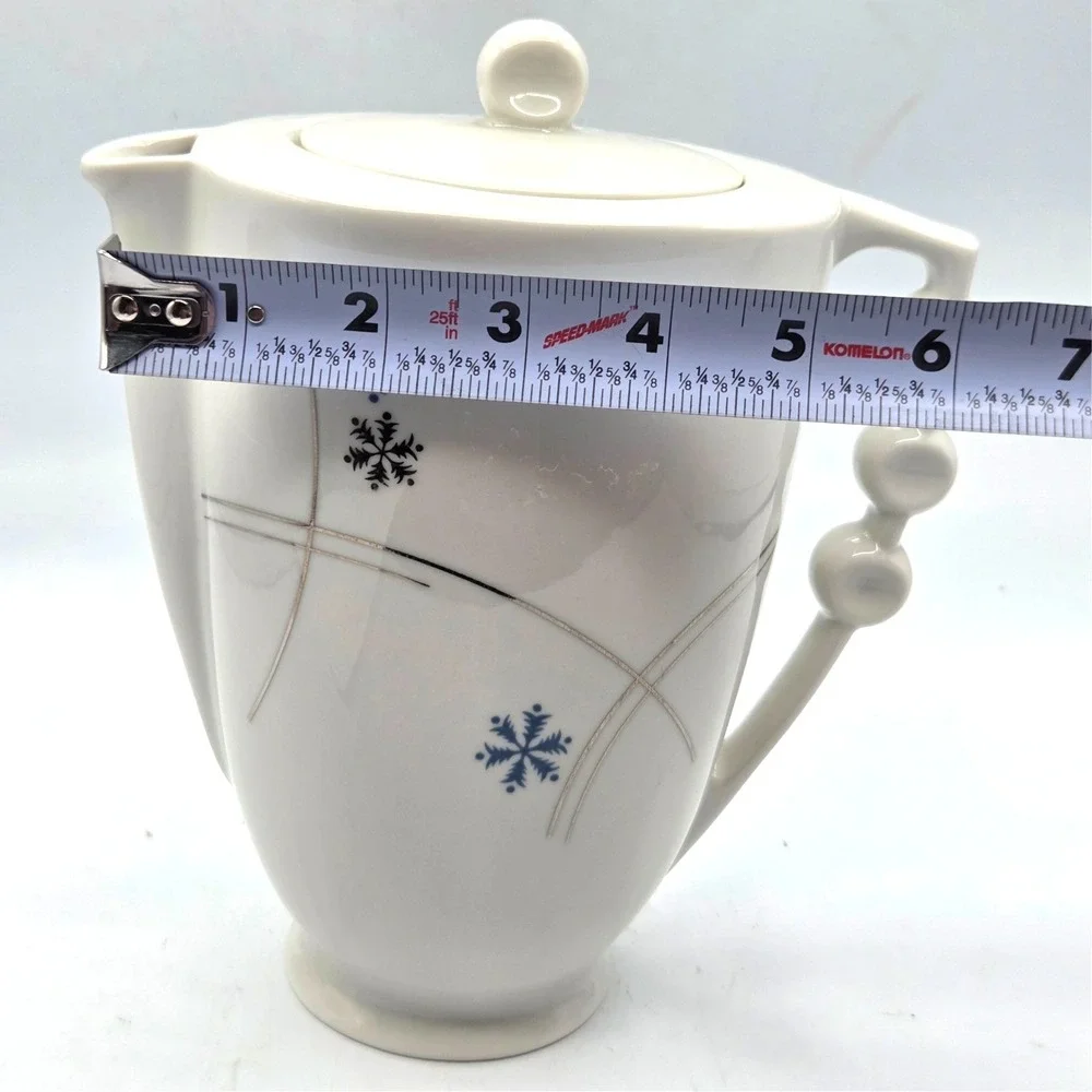 Royal‎ Jackson Parisienne St. Moritz TeaPot Snowflake Pattern UNIQUE Ball Handle